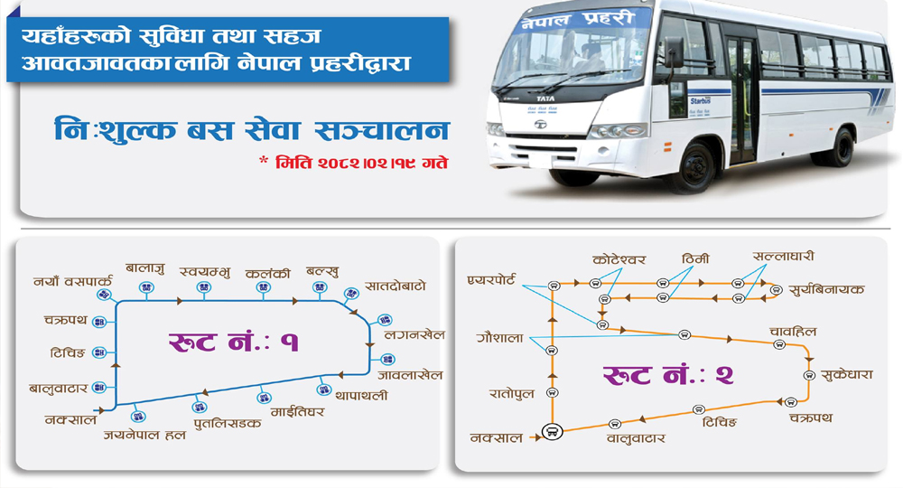 अप्ठेरोमा परेका यात्रुलाई गन्तव्यमा पुर्‍याउन प्रहरीले नै सञ्चालन गर्‍यो बस
