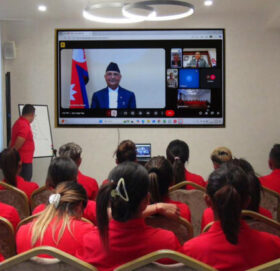 उज्वेकिस्तानसँग जितका लागि नेपाली टोलीलाई प्रधानमन्त्रीको शुभकामना