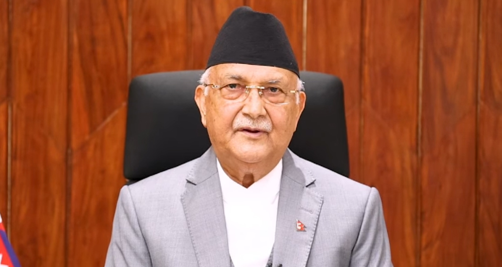 आज सांंघाई शिखर सम्मेलनलाई सम्बोधन गर्दै प्रधानमन्त्री ओली