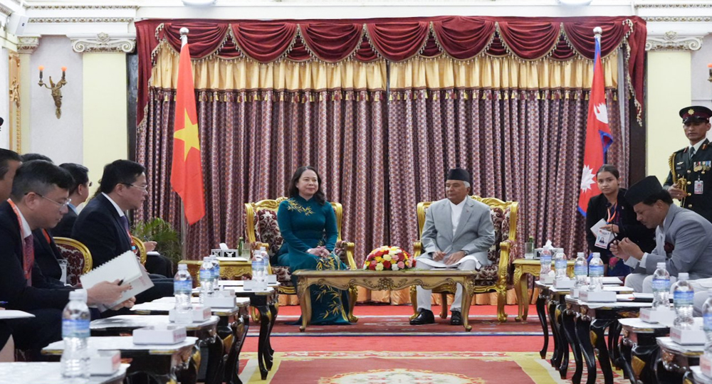 भियतनामकी उपराष्ट्रपति सुआन र राष्ट्रपति पौडेलबिच भेटवार्ता