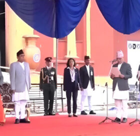 नवनियुक्त ३ मन्त्रीद्वारा सपथग्रहण