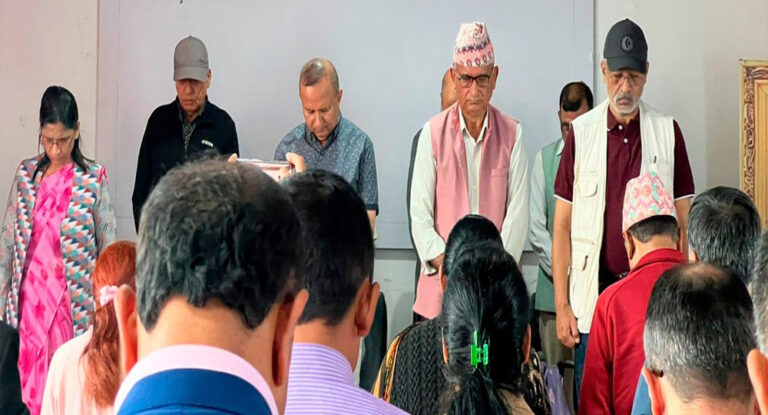 जेनजी आन्दोलनपछि एमालेको पहिलो पार्टी कार्यालय बैठक