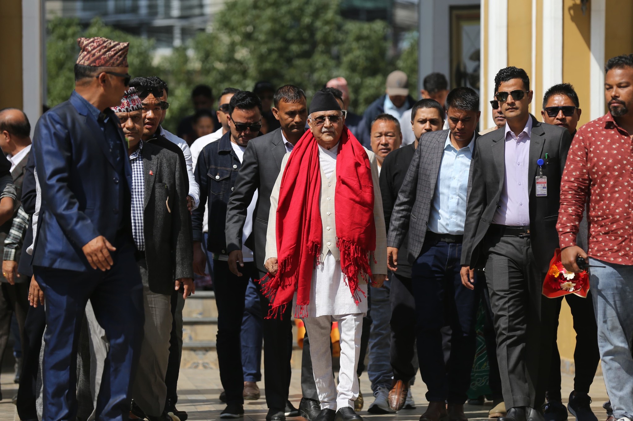 नेकपा एमालेको केन्द्रीय कमिटी बैठक रामबाग महलमा