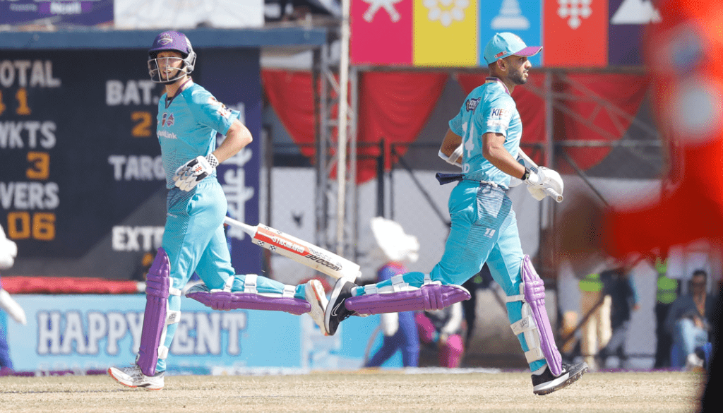 काठमाडौं गोर्खाजले चितवन राइनोजलाई दियो १४३ रनको लक्ष्य