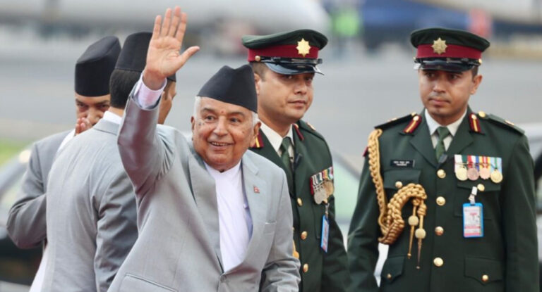 राष्ट्रपति रामचन्द्र पौडेल स्वदेश प्रस्थान