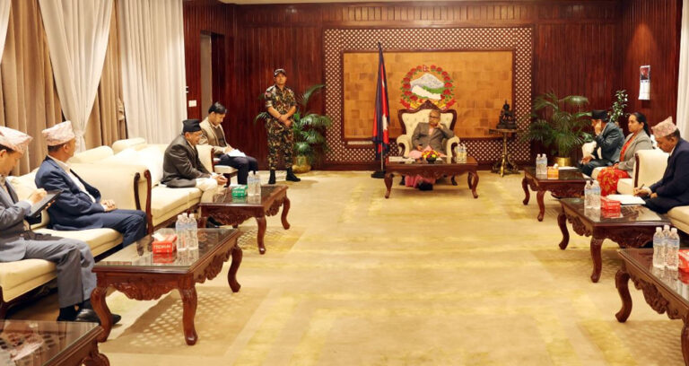 प्रधानमन्त्री र संघीय संसदका प्रमुखबीच भेटवार्ता