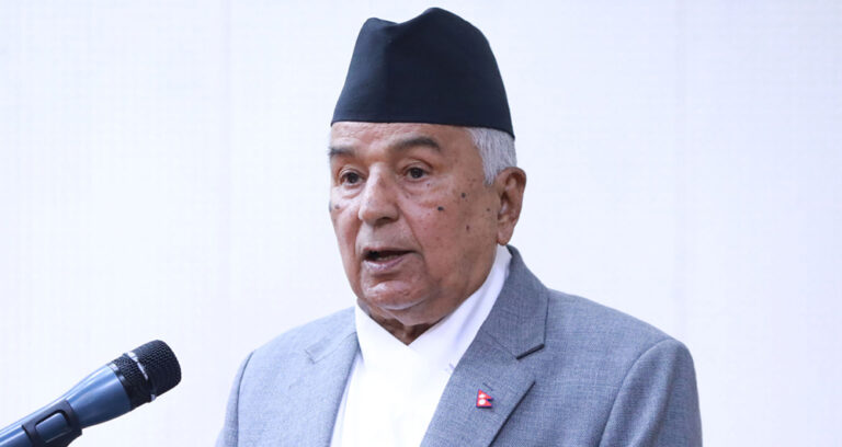 युवा पुस्ताको आन्दोलनपछि नेपाललाई विश्वले हेरिरहेको छ, सबै एक हुनुपर्छ : राष्ट्रपति पौडेल