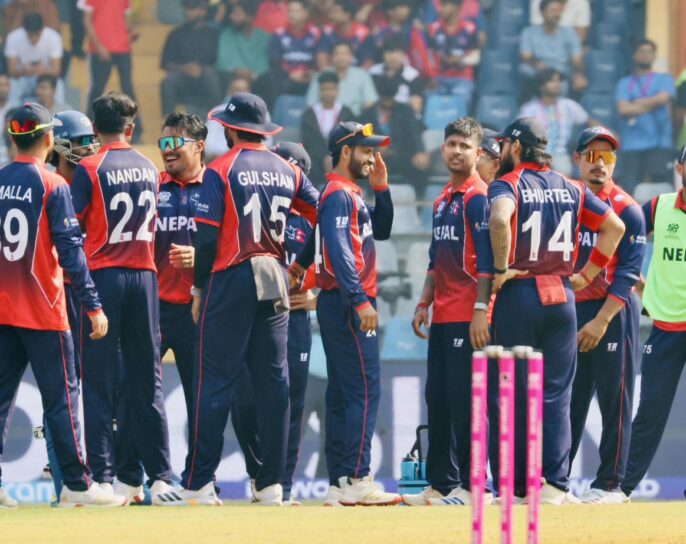 टी–२० विश्वकप : नेपाल इङ्ल्यान्डसँग ४ रनले पराजित