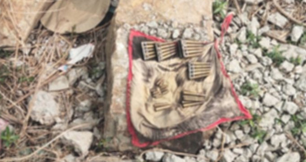 ह्युम पाइपमा लुकाइएको अवस्थामा ४१ राउण्ड गोली फेला