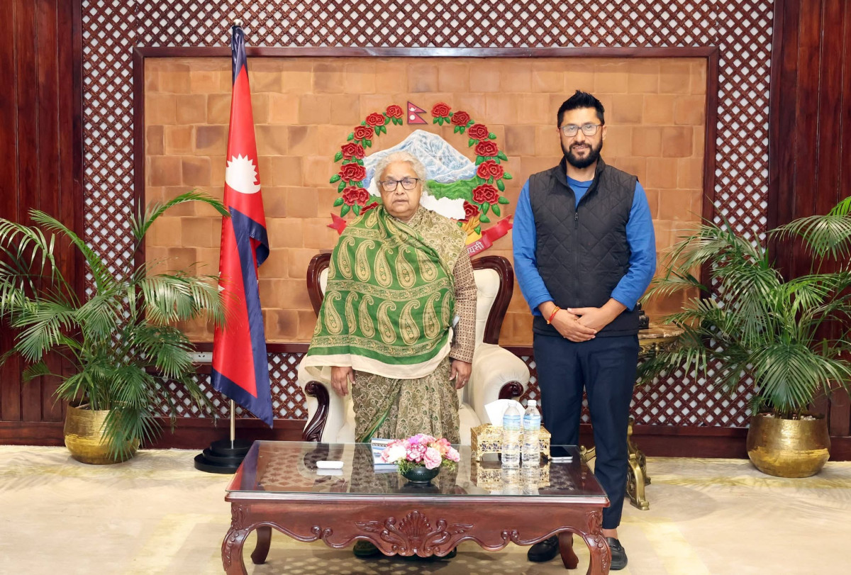प्रधानमन्त्री कार्कीसँग रास्वपा सभापति लामिछानेको शिष्टाचार भेटवार्ता