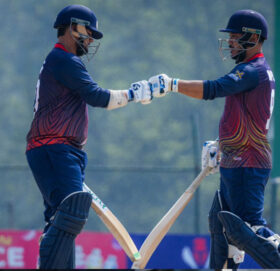 प्रधानमन्त्री कप क्रिकेट: पुलिसले एपीएफलाई दियो ३५६ रनको बलियो लक्ष्य