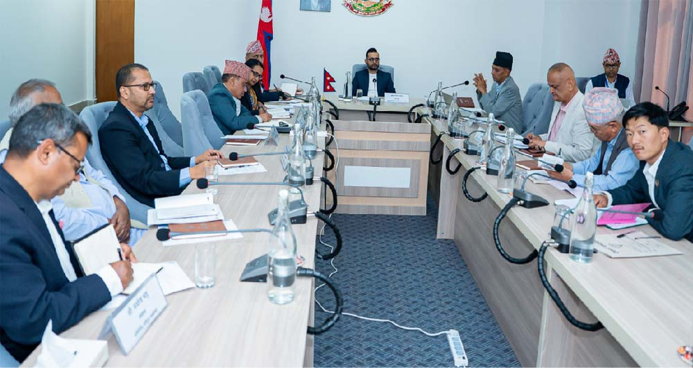 संविधान संशोधन बहसपत्र कार्यदलको बैठक सिंहदरबारमा