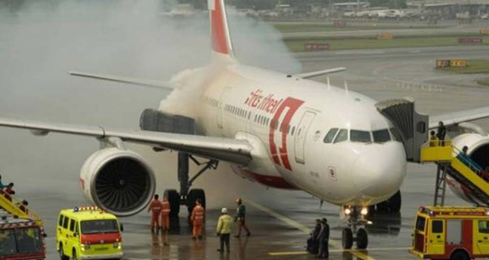 दिल्लीबाट जुरिख उडान भर्न लागेको स्विस विमानमा आगलागी, ६ जना घाइते