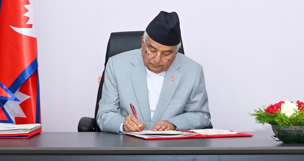 राष्ट्रपतिबाट बजेटसम्बन्धी तीन विधेयक प्रमाणीकरण