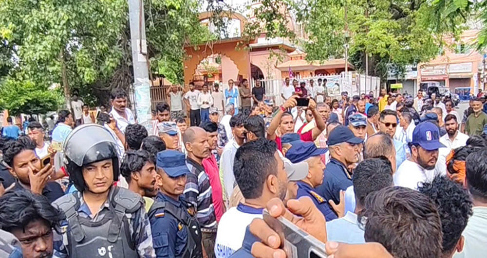 सद्भाव र्‍यालीपछि जनकपुरमा विरोध प्रदर्शन, दोषीलाई कारबाही गर्न माग