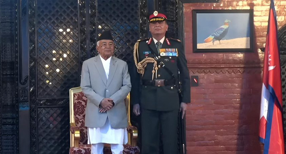 भारतीय प्रधानसेनापति धिरज सेठलाई नेपालको मानार्थ महारथीको दर्जा