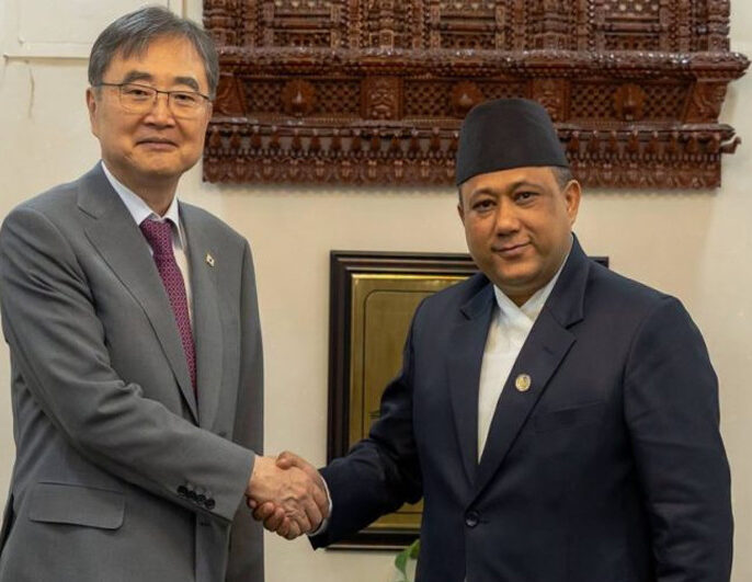 भोटेकोशी बाढीपछि पुनर्निर्माणमा सहयोग गर्ने दक्षिण कोरियाको प्रतिबद्धता