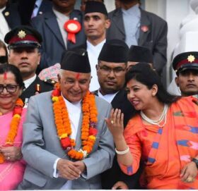 इन्द्रजात्रा अवलोकन गर्न हनुमानढोका पुगे राष्ट्रपति पौडेल